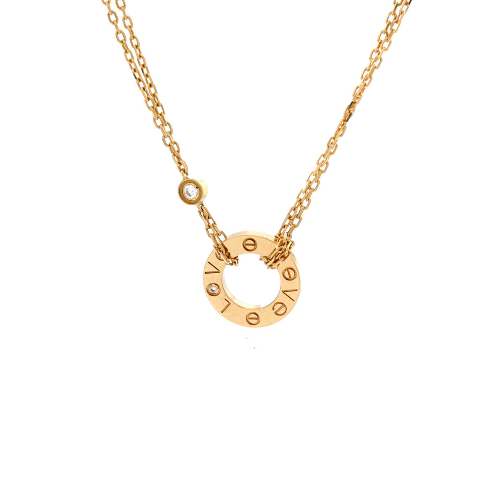 Cartier 2 Diamonds Love Pendant Necklace